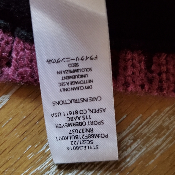 Obermeyer faux fur pom beanie hat pink - Picture 4 of 8